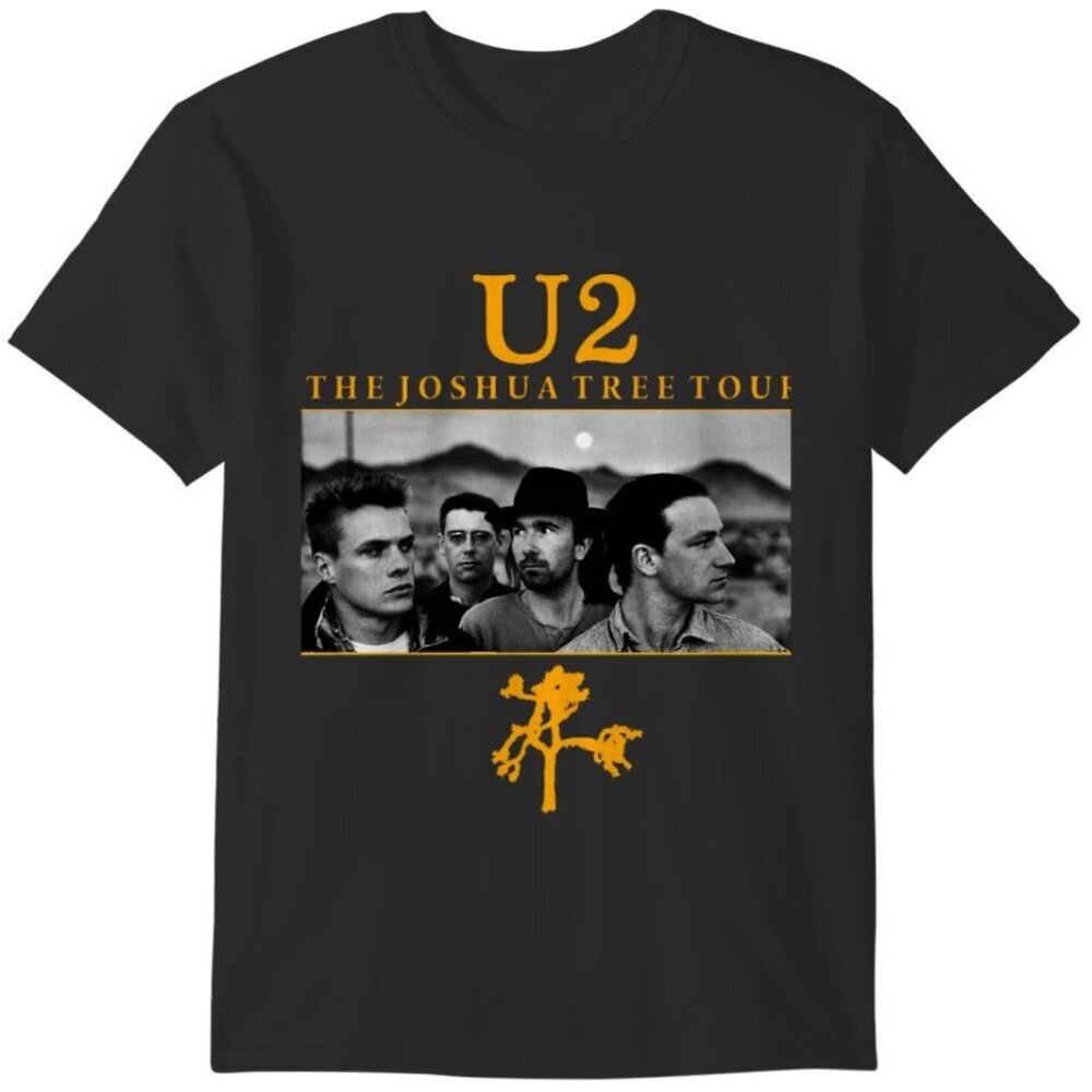 U2 The Joshua Tree Tour Graphic Band Concert Music Fan Gift T-Shirt 91